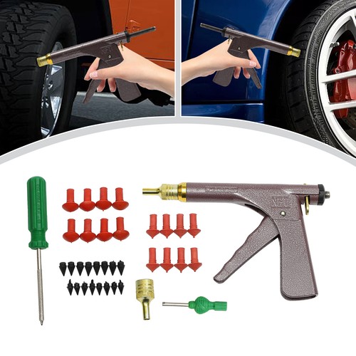 Car wheel vacuum tyre repair - vacuum,